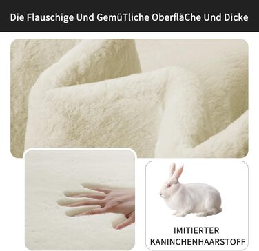 Sour Lemon Rug Living Room 200x300, Rug Children's Room Smooth Rug Gray Rabbit Fur Short Pile Washable Rug, Modern Non-Slip Rug for Bedroom, Fluffy Rug Area 140x200