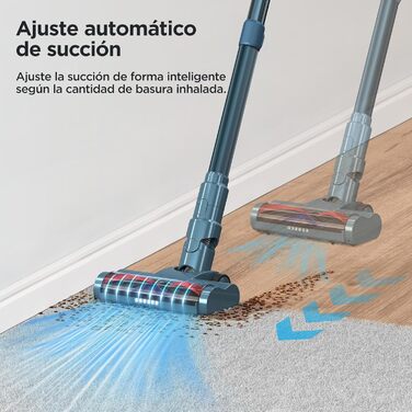 Бездротовий пилосос з HEPA-фільтром, 120 000 об/хв, до 50 хв роботи від акумулятора, LED-дисплей, антизаплутана щітка, 400W