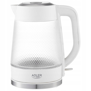 Електричний чайник ADLER AD1306, 2200 Вт, 1,8 л, прозорий