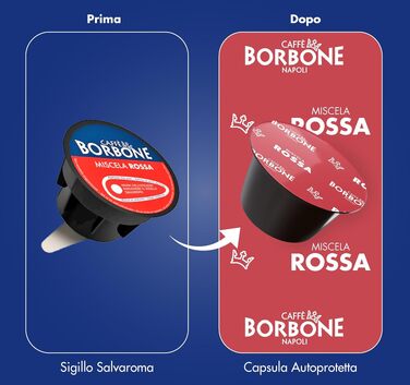 Кава Caffè Borbone Rote Mischung в капсулах для Dolce Gusto, 90 шт