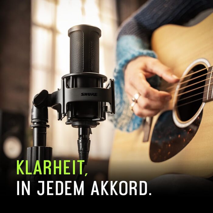 Shure SM4 Студійний конденсаторний мікрофон XLR для вокалу та інструментів (SM4-K-KIT) | Металевий корпус