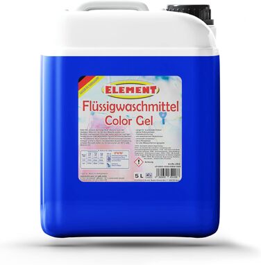 Рідкий пральний засіб Element Color Gel для кольорових речей, без запаху, 10 л (200 прань)