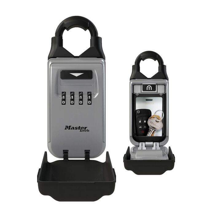 Сейф для ключів Master Lock з кріпленням на стіну, зовнішній, 12.6 x 7.2 x 5.2 см, з регульованим бугелем