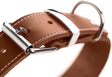 Нашийник для собак HUNTER AALBORG SPECIAL, шкіряний, міцний, комфортний, XS-S, колір cognac