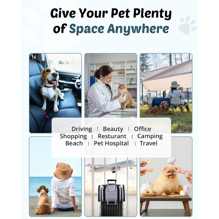 Розширювана переносна сумка для котів/собак, складана переноска для котів/собак, 47x29x29 см, переноска для котів, переноска для тварин - до 5,5 кг