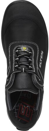 Робочі черевики ELTEN Reaction XXT Low ESD S3S, шкіряні, для жінок та чоловіків, з пластиковою капою, легкі, міцні, 46 EU