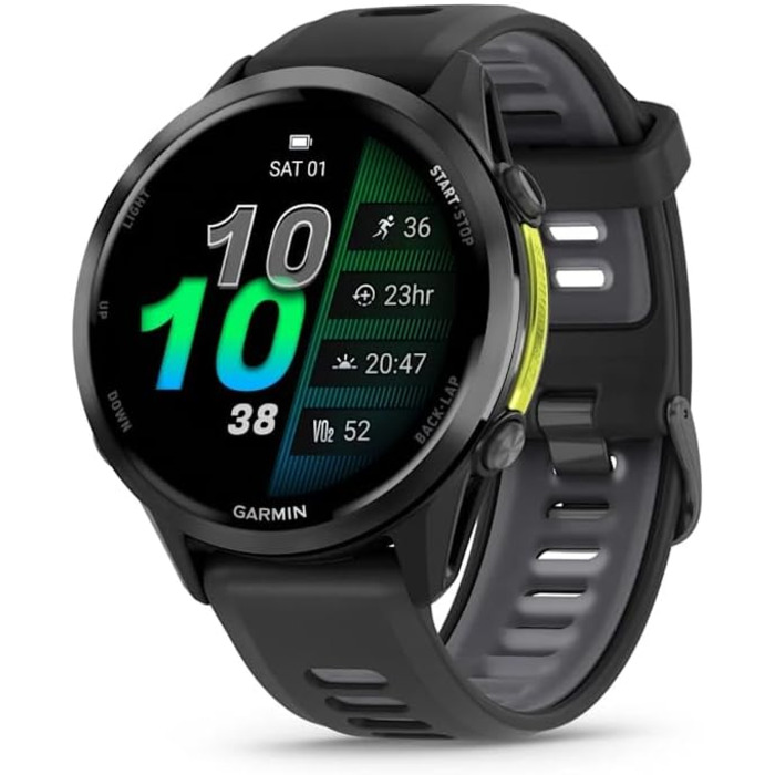 Garmin Forerunner 970 Carbon Grey – Розумний годинник для бігу з Amoled-дисплеєм та ліхтариком | До 15 днів роботи від акумулятора
