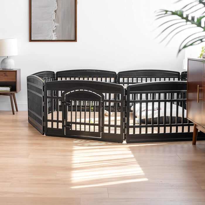 Iris Ohyama Dog Playpen with 8 Panels, 24