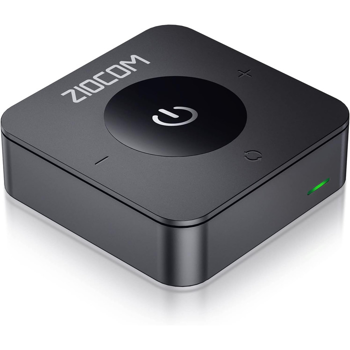 ZIOCOM Bluetooth адаптер стереосистеми: Bluetooth передавач/приймач 5.0 для TV/PC/MP3/стереосистеми (оптичний, 3.5 мм AUX, RCA). Підтримка одночасної підключення 2 пристроїв
