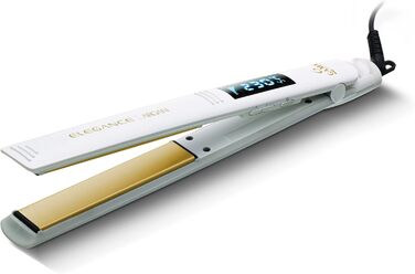 Професійний випрямляч для волосся Gama Italy Elegance Argan з олією аргана, 150-230°C, білий