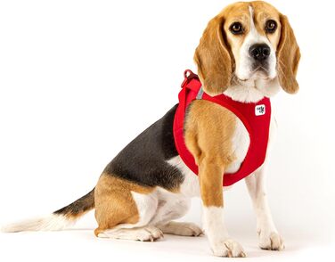 Шлейка для собак Curli Clasp Softshell, червона, розмір 2XS