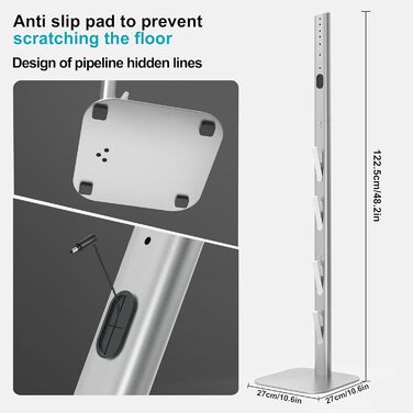 OUTBROS Vacuum Cleaner Stand Compatible with Dyson V15 V12 V11 V10 V8 V7-DC30 DC31 DC34 DC35 Floor Stand, Universal Vacuum Cleaner Stand, Black