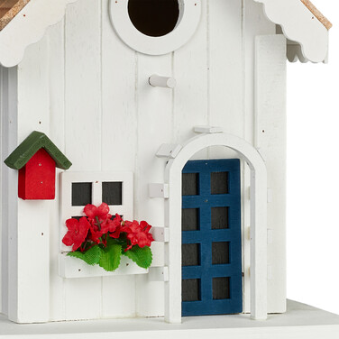 Relaxdays Decorative Birdhouse in Country House Style