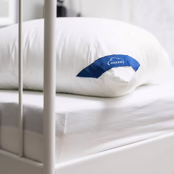 Genius eazzzy Pillow 80x80 cm - orthopedic sleeping pillow for restful sleep with hypoallergenic cover made of Aloe Vera + milk fibers | washable & dryer-safe