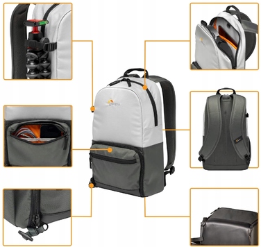 Фоторюкзак Lowepro BP150LX, сірий