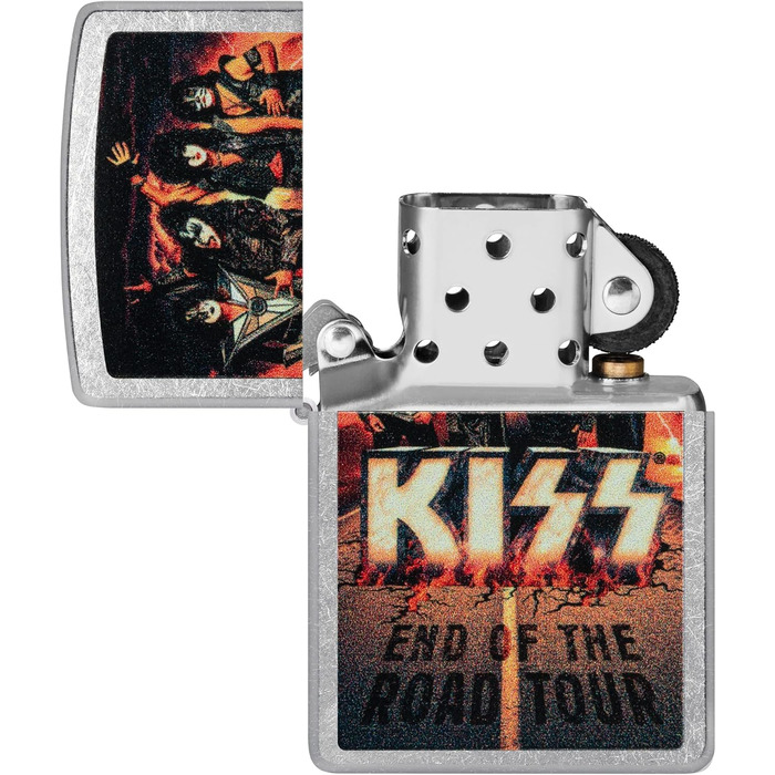 Запальничка Zippo Kiss End of The Road Street Chrome, кишенькова, оригінал