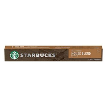 Кава Starbucks House Blend суміш Nespresso, середній обсмаження, капсули 10 x 10 (100 капсул) (57 г (8 шт.))
