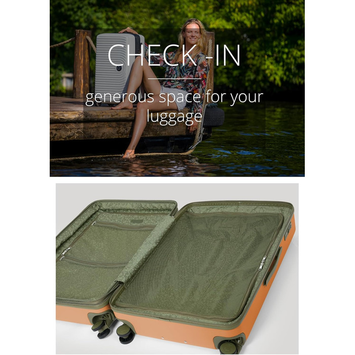 Чемодан Hauptstadtkoffer Mitte (S+M+L) - великий, TSA, 77см, 130л, з розширенням об'єму