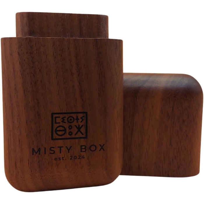 Misty Box – Преміум футляр для джойнтів з натурального горіха, 4-ох місний, стильний аксесуар для транспортування та зберігання, ідеальний подарунок
