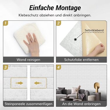 Акустичні панелі TONOR під цеглу самоклеючі, 18 шт (30x30x0.9 см), шумоізоляційні панелі для стін, звукопоглинаючі плити для вітальні та студії, сірі