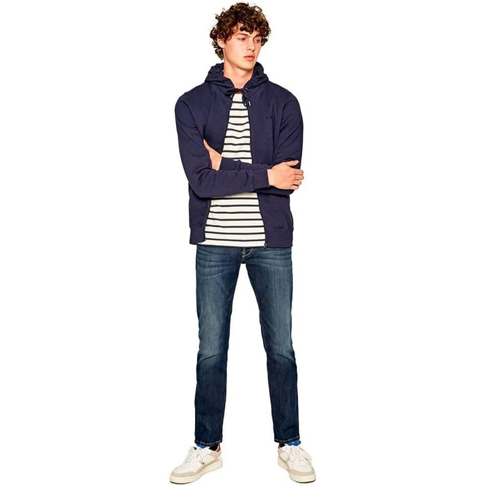 Джинси чоловічі Pepe Jeans Kingston Zip, сині (Denim-z45), 32W/32L