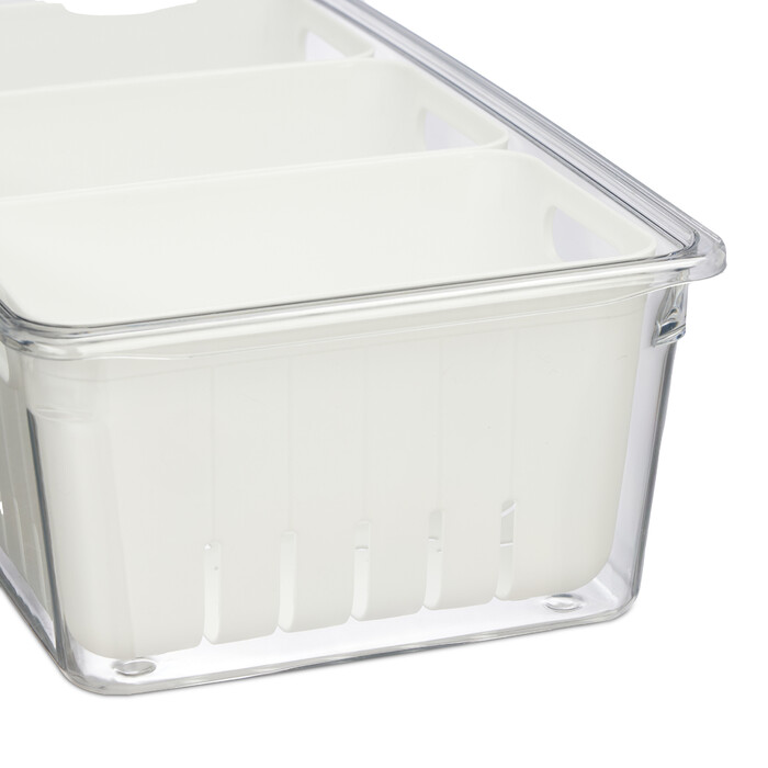Relaxdays Refrigerator Organizer 4-Piece Set