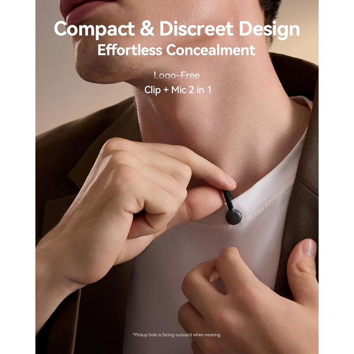 Hollyland Lark M2S Бездротовий мікрофон-лапка з USB-C для iPhone 15/16 та Android, кліпса з титану, Plug-and-Play, шумозаглушення, радіус дії 300 м, 27 годин роботи від акумулятора (2TX+1RX+зарядний пристрій) Чорний