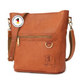 Сумка через плече Berliner Bags Siena Vintage з натуральної шкіри, коричнева - жіноча сумка-месенджер