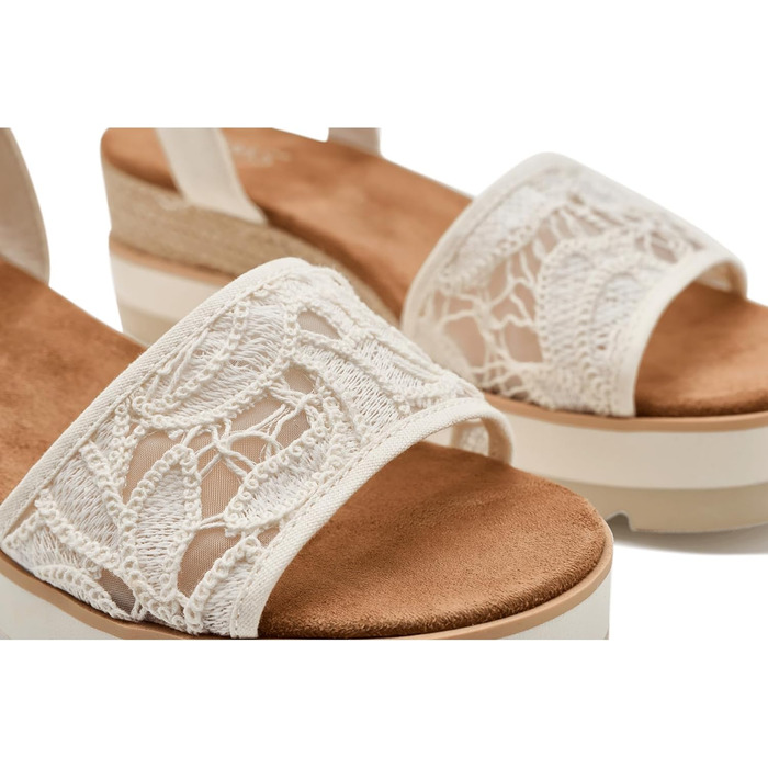 Пантолети жіночі TOMS Diana Egret Floral Crochet 41 EU - Стильні босоніжки з квітковим візерунком
