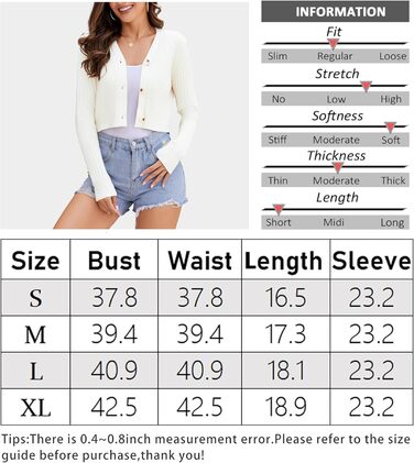 Кардиган жіночий з довгими рукавами Satuun, однотонний, на ґудзиках, болоер, кремовий, XL