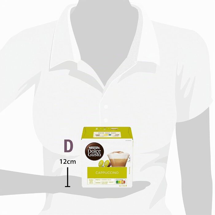 Кавові капсули NESCAFÉ Dolce Gusto Cappuccino, 3 упаковки по 16 капсул (48 шт)