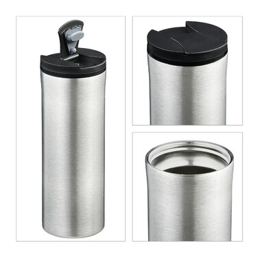 Relaxdays Stainless Steel Thermobecher 400ml