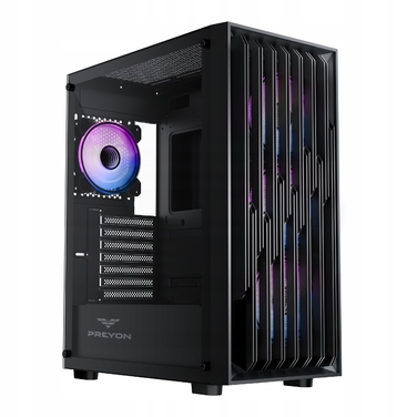 Корпус Preyon Nest Quarry ARGB Midi Tower, чорний