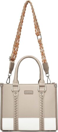 Сумка жіноча Miss Lulu середнього розміру через плече, хакі з текстурою лічі, з внутрішніми кишенями для роботи, відпочинку та повсякденного використання (4-3)