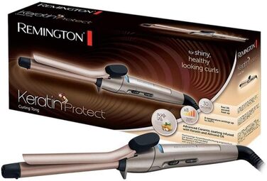 Випрямляч для волосся Remington S8540 Keratin з LCD-дисплеєм, 10 температурних режимів, чорний, 110 мм