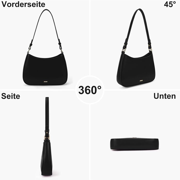 Сумка жіноча TIAASTAP Hobo Bag Y2K чорна, маленька сумка на плече з PU шкіри для дівчат-підлітків