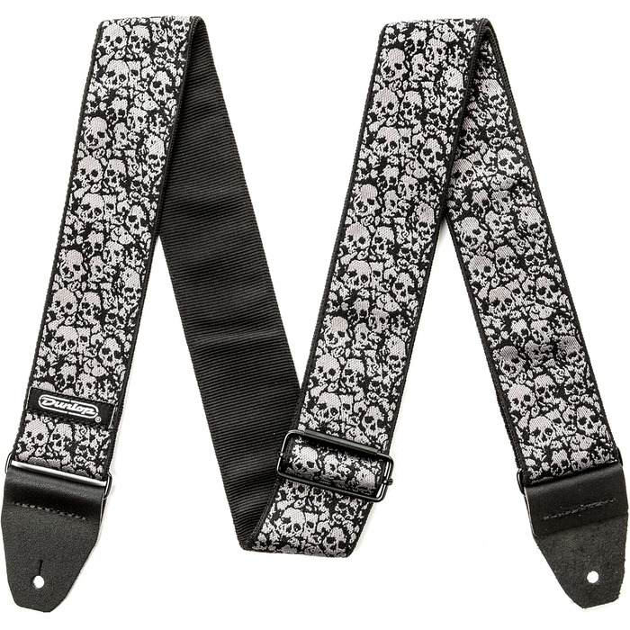 Гітарний ремінь Jim Dunlop Jacquard Fillmore жовтого кольору, універсальний розмір