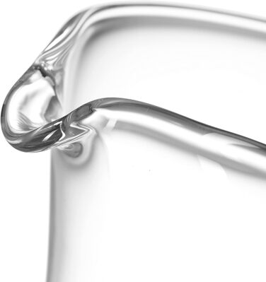 Leonardo Liquid Krug, handcrafted glass pitcher, water carafe with handle in a classic design, 1300 ml, 065329