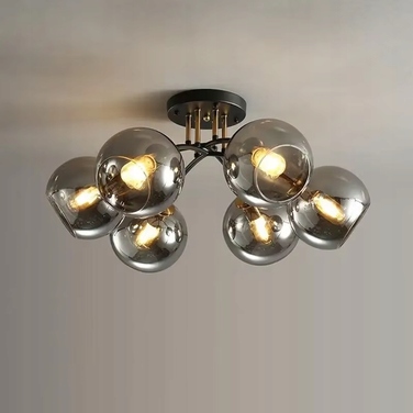 Підвісна люстра Krislamp MEGAN, 6 точок світла, цоколь E27