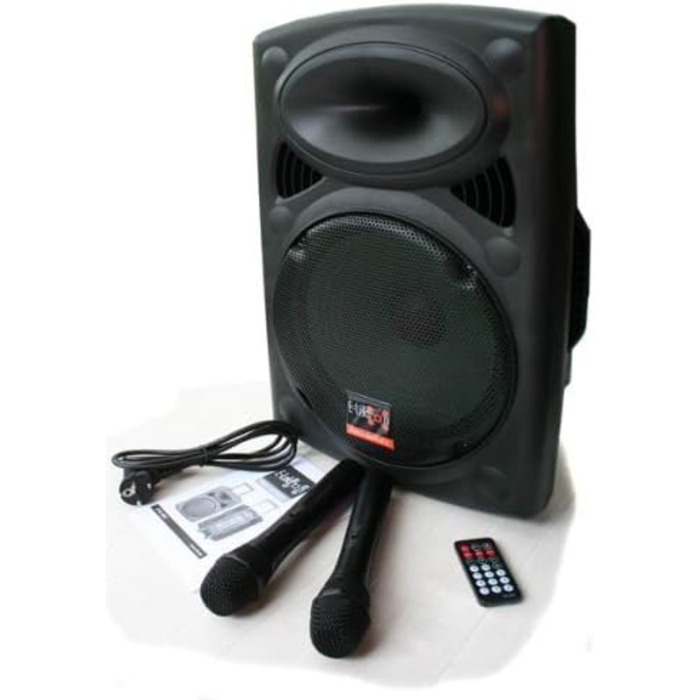 E-Lektron EL30-M MK-III: Портативна акустична система 700W з Bluetooth, MP3, USB, SD, 2 мікрофона та пультом - Soundsystem