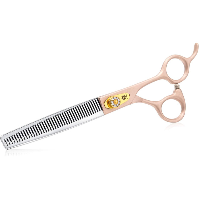 Професійний набір для грумінгу собак Dream Reach 7 дюймів: 440C сталь, набір з 3 ножиць (пряма, вигнута, розріджуюча)