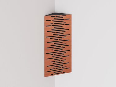 Набір вузьких акустичних пасток-бас-ловушок для кутів (2 шт.), дифузія та звукопоглинання, 50 x 23 x 10 см, перфоровані панелі WAVE, колір Вишня