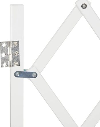 Захисне ворота для собак Relaxdays, розтягується до 130 см, висота 87,5-100 см, бамбук, білий (M)