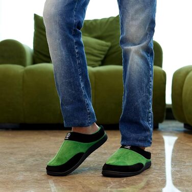 Чоловічі домашні тапочки GURGER з піною Memory Foam, антиковзаючі, для дому та вулиці, розмір 40-51, 44/45 EU, зелені