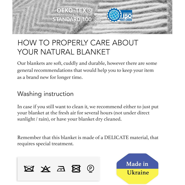 LYHome Merino Blanket - Throw Blanket, Daybed Blanket, Sofa Wool Blanket, Blanket Coverlet, Living Room Blanket, Fluffy Couch Blanket, Merino Blanket, Fluffy Warm Throw (140x200 cm | Blue - White Chevron)