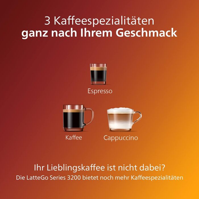PHILIPS Domestic Appliances 2200 Series EP2231/40 Fully Automatic Coffee Machine, 3 Coffee Specialties (LatteGo Milk System) 1500 Watt, 1.8 Liter, 37.1 x 24.6 x 43.4 cm, Piano Black Latte Go 3 Coffee Specialties