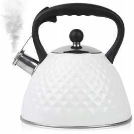 Класичний сталевий чайник Karl Hausmann, 3 л, білий