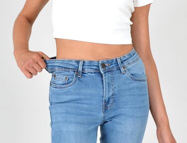 Джинси ESRA жіночі прямі з високою талією, еластичні, модель G200, розмір 42 J556