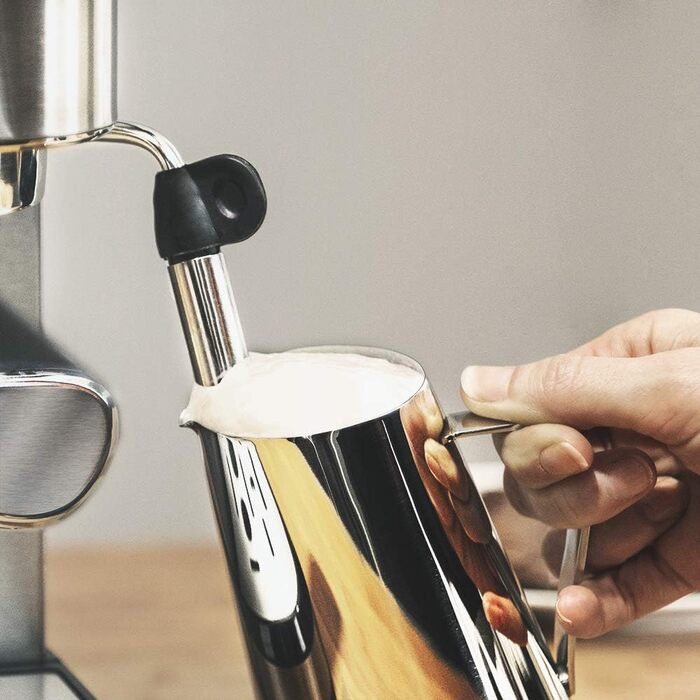 Cecotec Espressomaschine Espresso and Cappuccino Cafelizzia 790 Steel Pro. 1350W, Pressure Gauge, Thermoblock System, 20 Bar Pressure, Automatic Mode for 1-2 coffees, Swivel Steam Wand, 1.2L, Stainless Steel