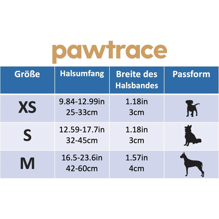 PawTrace Airtag Dog Collar Leather. Durable collar made of genuine leather compatible with Apple AirTag. More comfortable protection for small & large dogs. GPS dog band in brown. Adjustable (XS) XS (circumference 25-33cm)